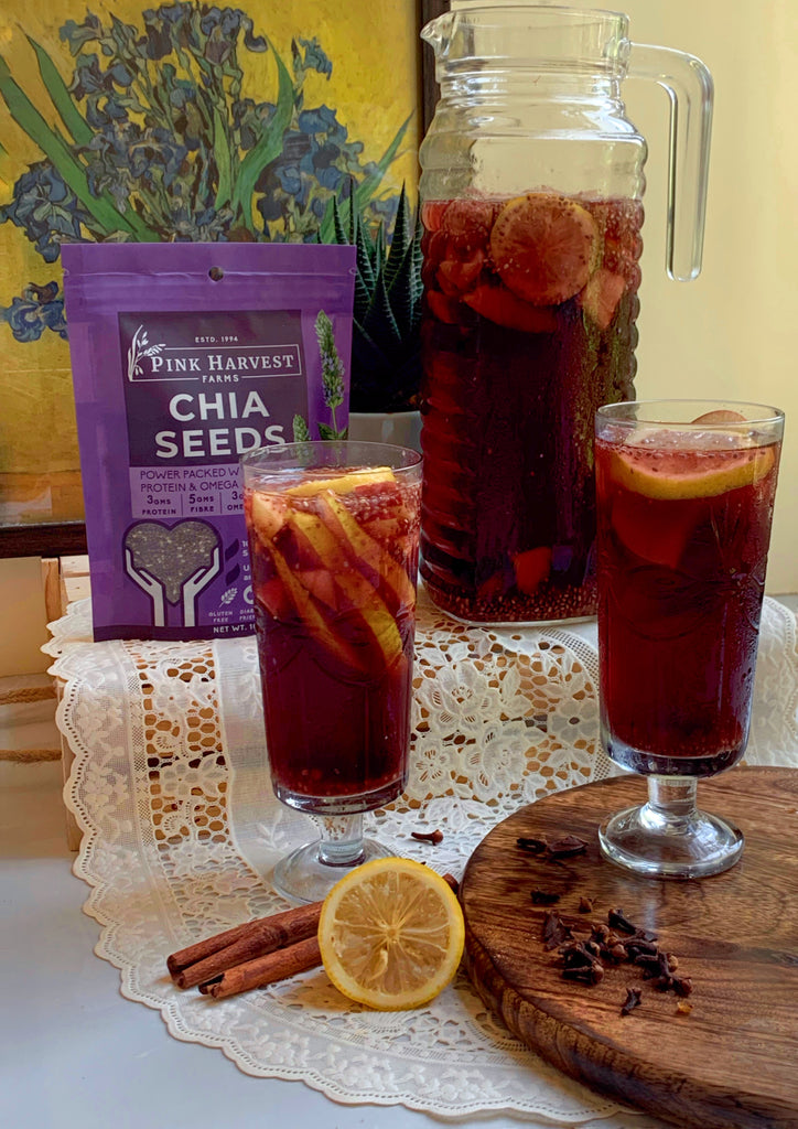 Relax but keep it healthy! Chia Sangria is here to change your happy hour!