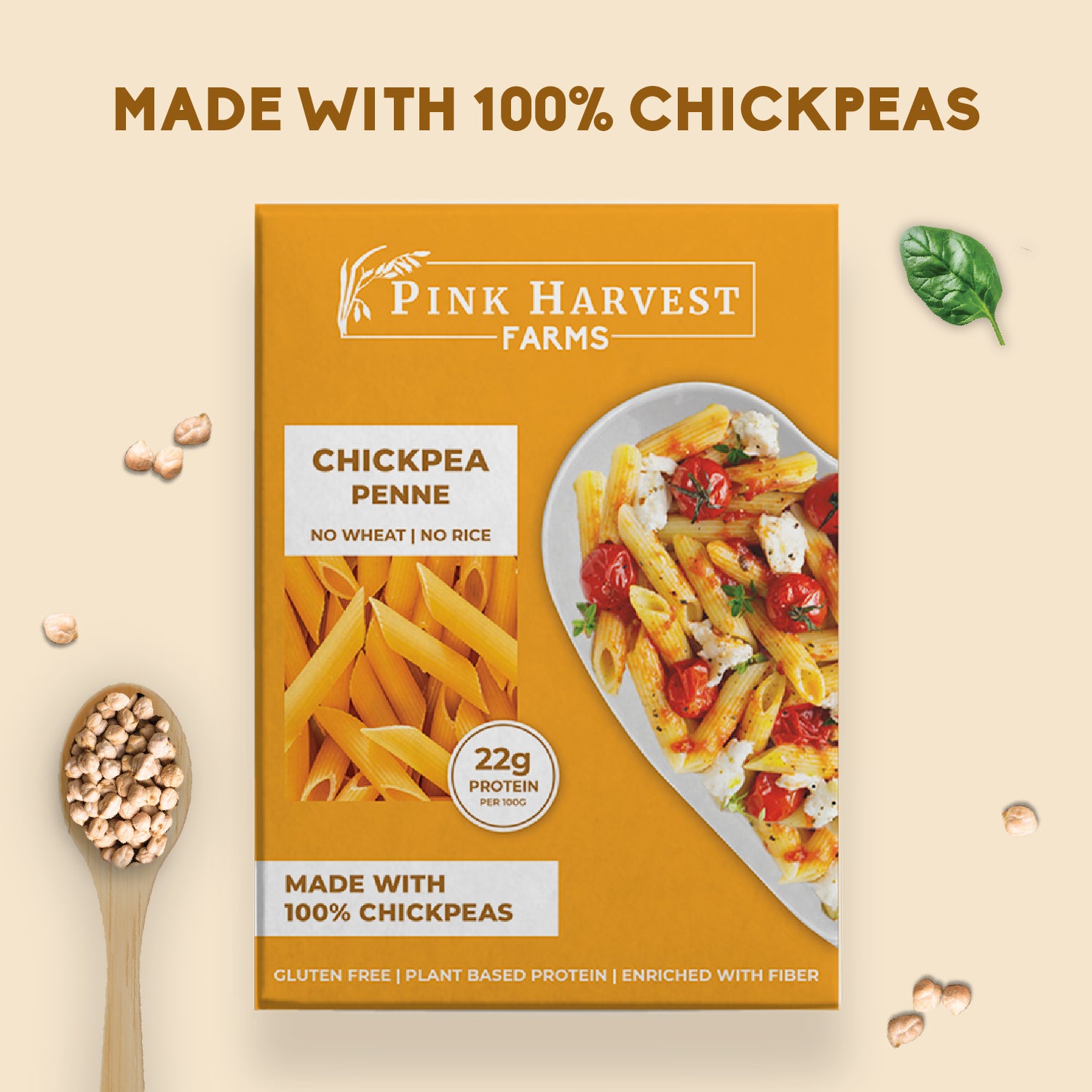 Chickpea Penne Pasta – Pink Harvest Farms